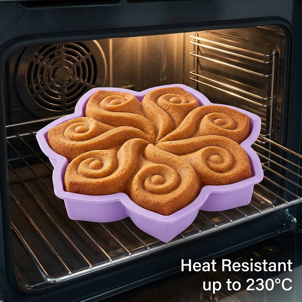 Kitchen Appliances On Sale - 대형 꽃 모양 실리콘 케이크 몰드,