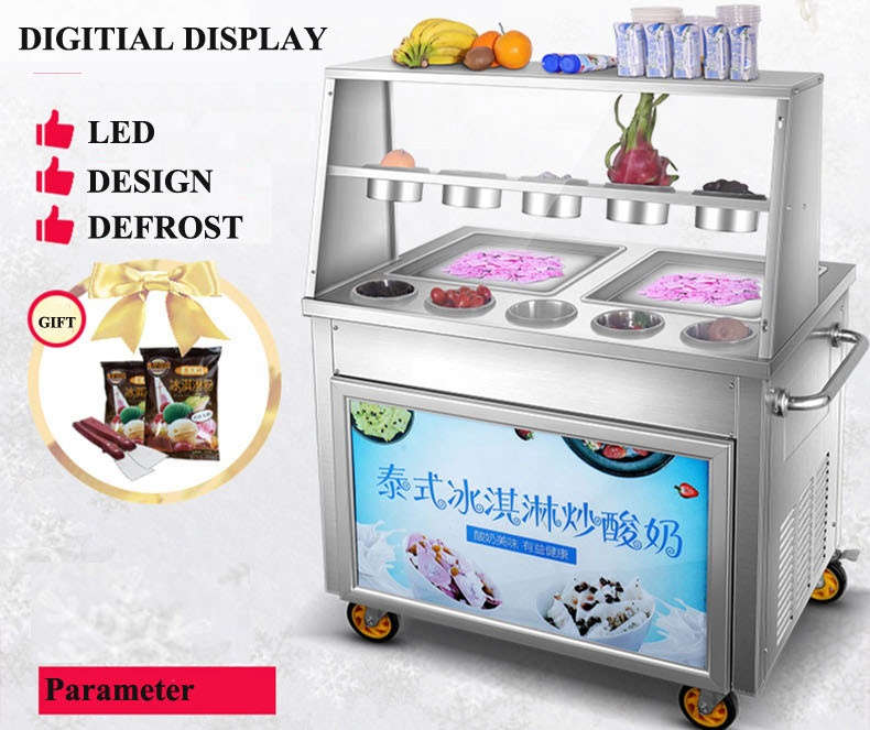 상업용 전기 아이스 롤 메이커 팬 아이스크림 메이커 프 - Ice Cream Maker Electric 리뷰 및 가격
