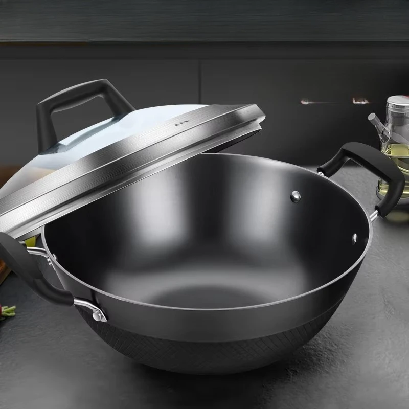 평평한 바닥 프라이팬 유리 뚜껑이 있는 스테인리스 스틸 - Wok Electric Flat 리뷰 및 가격
