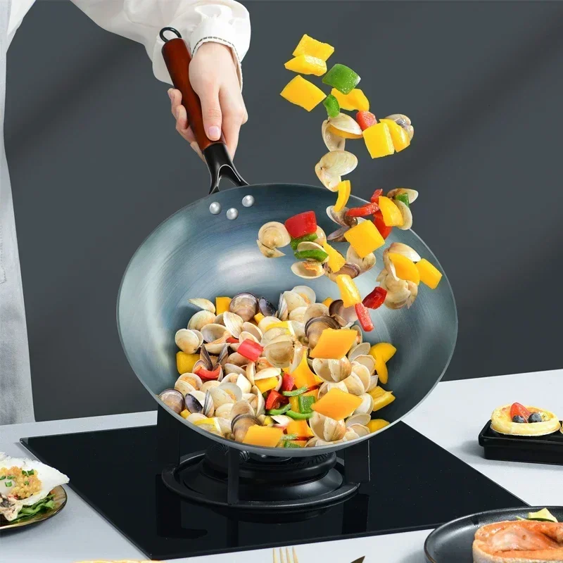평평한 바닥 웍 팬 13.5인치 웍 및 볶음팬 블루 철 - Wok Electric Flat 리뷰 및 가격